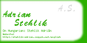 adrian stehlik business card